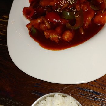 929 Kitchen & Bar - the sweet and spicy chicken entree - Korean Near Me - Columbia, South Carolina