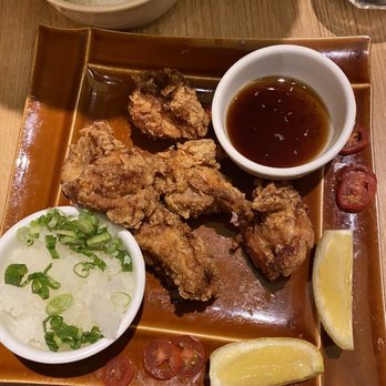 Sanpoutei Ramen - 2 orders of the chicken karaage with grated radish - Ramen Near Me - Richmond, British Columbia Sanpoutei Ramen - 2 orders of the chicken karaage with grated radish - Ramen Near Me - Richmond, British Columbia