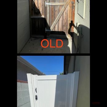 Vinyl Fence Depot - Old Fence and new Vinyl Fence Depot Gate - Fences & Gates Near Me - Van Nuys, California Vinyl Fence Depot - Old Fence and new Vinyl Fence Depot Gate - Fences & Gates Near Me - Van Nuys, California