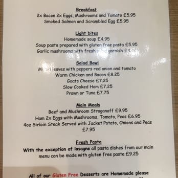 Aragons Restaurant - Gf menu - Restaurants Near Me - Ludlow, SHR