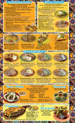 Menu photo 7 Fritangas Mexican Restaurant Denver, CO