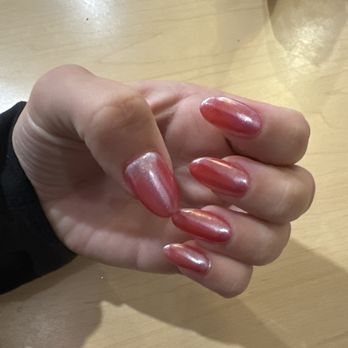 Nail Lounge - Acrylic fill in with chrome - Nail Salons Near Me - Rome, Georgia