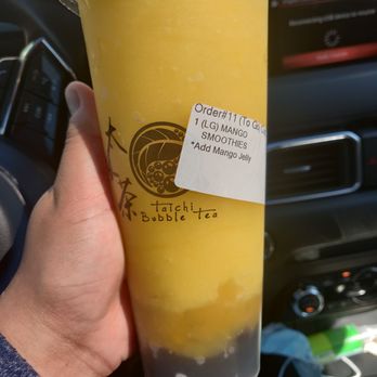 Taichi Bubble Tea - Mango slushie with boba and mango jelly - Bubble Tea Near Me - Atlanta, Georgia Taichi Bubble Tea - Mango slushie with boba and mango jelly - Bubble Tea Near Me - Atlanta, Georgia