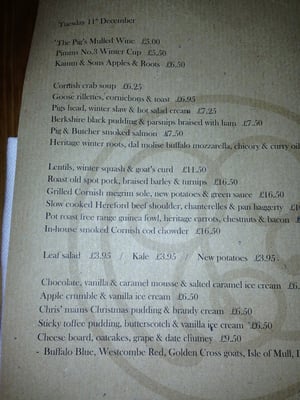 Menu photo 7 The Pig and Butcher London, XGL Menu photo 7 The Pig and Butcher London, XGL