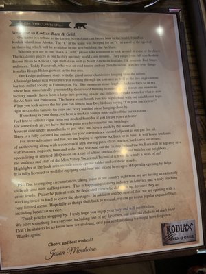 Menu photo 5 Kodiax Barn & Grill Charleroi, PA