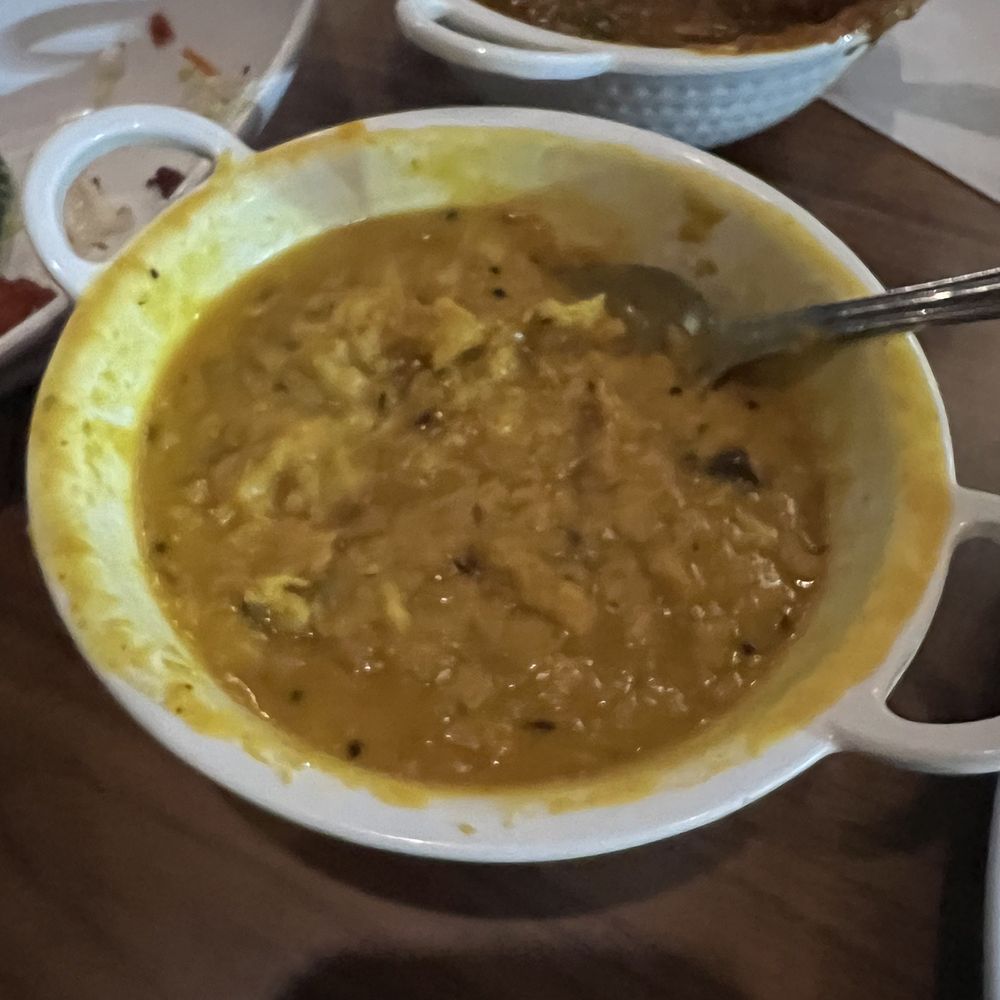 Yellow dhal.