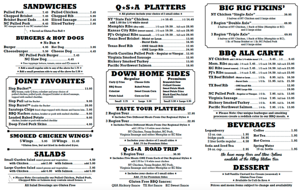 Menu photo 6 PJ's BAR-B-QSA Saratoga Springs, NY Menu photo 6 PJ's BAR-B-QSA Saratoga Springs, NY