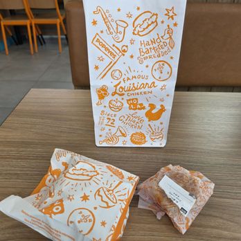 Popeyes - Flounder and Biscuit - Fast Food Near Me - Santee, California