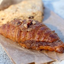 Origin Breads - Pecan Croissant ($6) - delicious! The sourdough croissant flavor is excellent.