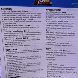 Guadalajara - Menu