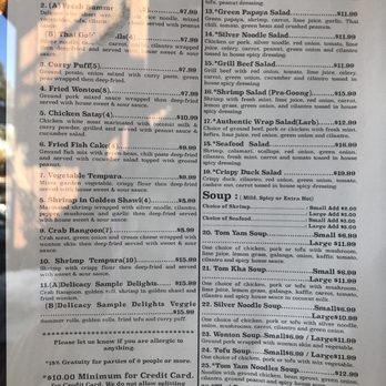 Thai Delicacy - Menu as of 2/21 - Thai Near Me - Truckee, California Thai Delicacy - Menu as of 2/21 - Thai Near Me - Truckee, California