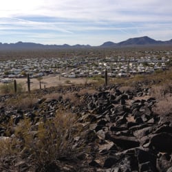 Desert Gold Rv Resort - View from a nearby hill.