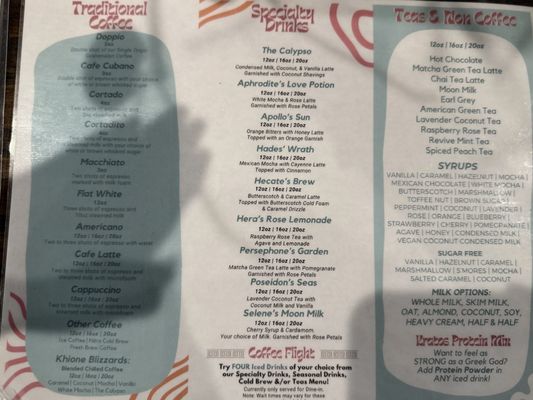 Menu photo 4 Calypso Coffee Bar Apopka, FL