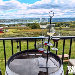 Vineyard View Winery - View from the deck overlooking Keuka Lake