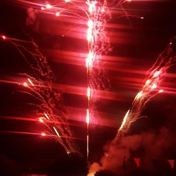 Wat Phouthapathane Lao - When they launched the rockets (fireworks)