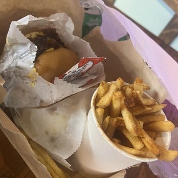 BunSlut - double patty x2, virgin fries - Burgers Near Me - Houston, Texas