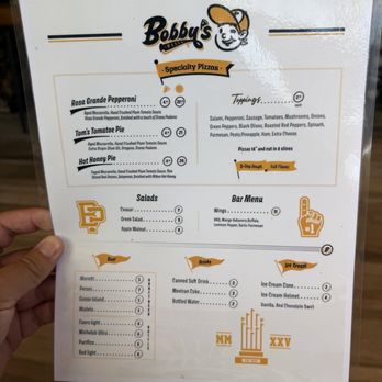 Bobby's Pizza - Menu 10/2025 - Pizza Near Me - San Diego, California