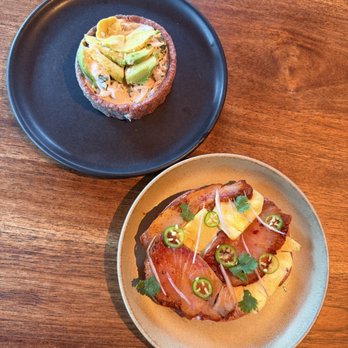 Acamaya - Crab sope and hamachi tostado. Both 10/10. Best dishes. - Mexican Near Me - New Orleans, Louisiana Acamaya - Crab sope and hamachi tostado. Both 10/10. Best dishes. - Mexican Near Me - New Orleans, Louisiana