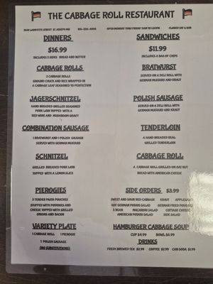 Menu photo 1 The Cabbage Roll Saint Joseph, MO