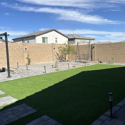 Right Choice Lawn Service - Trimmed and managed back yard