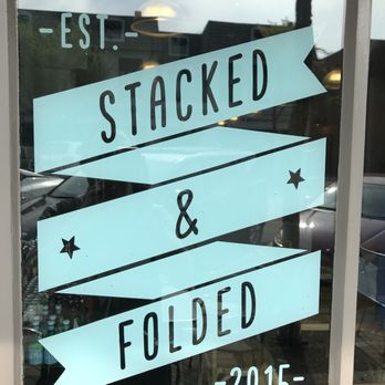 Stacked & Folded - Window signage. - New American Near Me - Winnetka, Illinois Stacked & Folded - Window signage. - New American Near Me - Winnetka, Illinois