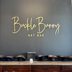 Buckle Bunny Hat Bar - Hat bar area