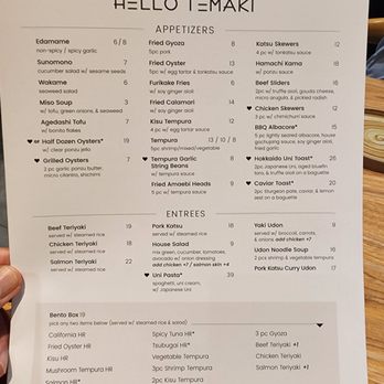 Hello Temaki - Menu - Sushi Bars Near Me - Elk Grove, California