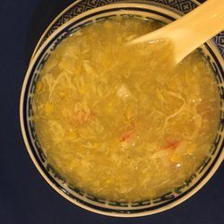 Prince Room Chinese Restaurant - Crab meat and sweet corn soup.