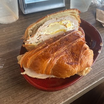 Bistro Cafe - Turkey egg and cheese croissant - Breakfast & Brunch Near Me - Miami, Florida Bistro Cafe - Turkey egg and cheese croissant - Breakfast & Brunch Near Me - Miami, Florida