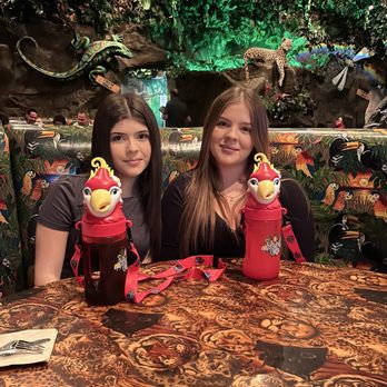 Rainforest Cafe - Girls loved their bird cups! - American Near Me - Ontario, California