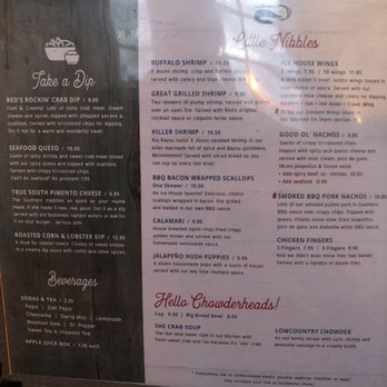 Red's Ice House - Menu - Seafood Near Me - Mount Pleasant, South Carolina