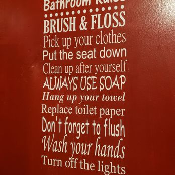 Thai District - On the bathroom wall - Thai Near Me - Long Beach, California