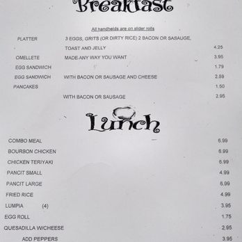 C & C Eatery - Menu - Filipino Near Me - Jacksonville, Florida