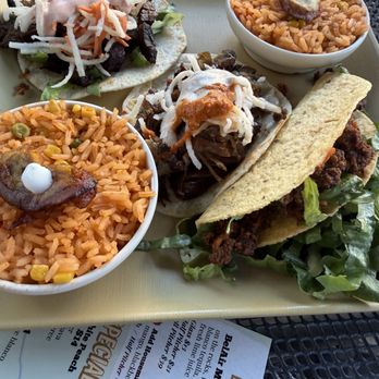 BelAir Cantina - Three tacos extra rice - Mexican Near Me - Milwaukee, Wisconsin