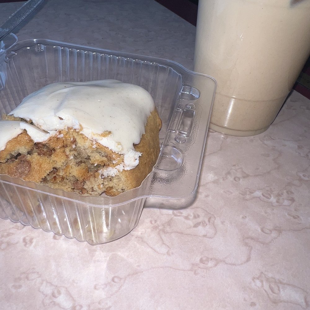 Uncommon Grounds - Chai scone and iced lavender chai - Coffee & Tea Near Me - Minneapolis, Minnesota