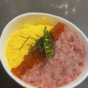 Ju-ichi - Toro Bowl w/ salted egg yolk - mind blowing. ($21) - Sushi Bars Near Me - San Diego, California Ju-ichi - Toro Bowl w/ salted egg yolk - mind blowing. ($21) - Sushi Bars Near Me - San Diego, California