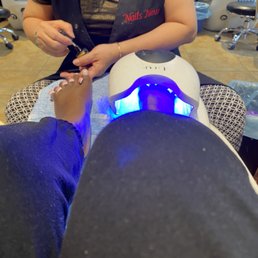 Classic pedicure with sea salt! Polish color is gel 101 Classic pedicure with sea salt! Polish color is gel 101