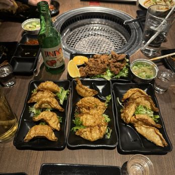 Gyu-Kaku Japanese BBQ - Fried Pork Gyoza Dumplings - Barbeque Near Me - Flushing, New York