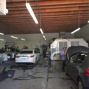 Hollywood Collision Center - Hollywood Collision. The guys at work! - Body Shops Near Me - Los Angeles, California