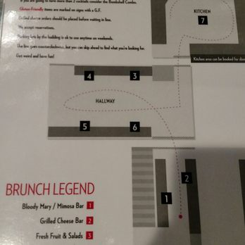 Americana - Map provided of the food stations - New American Near Me - Des Moines, Iowa