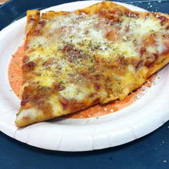 Villa Pizza - Slice of thin bacon n cheese - Pizza Near Me - East Lansing, Michigan Villa Pizza - Slice of thin bacon n cheese - Pizza Near Me - East Lansing, Michigan