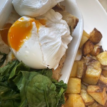 Lady Marmalade - Delicious orange eggs, spinach, croque monsieur crepe and potatoes. - Breakfast & Brunch Near Me - Toronto, Ontario