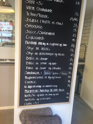 Menu photo 2 No 95 En Kaffebar Copenhagen, 84