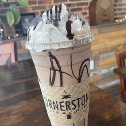 Cornerstone Cafe & Coffee - Mocha frappe with shot of espresso