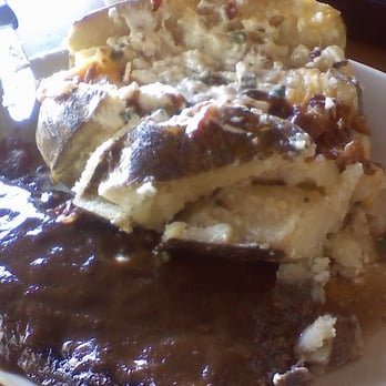 BJ's Restaurant & Brewhouse - New York steak with baked potato cheese and bacon added - Pizza Near Me - Brea, California