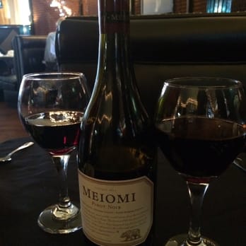 Bastien's - Meiomi Pinot Noir-an amazing complement to my sugar steak meal! Must get the entire bottle! - Steakhouses Near Me - Denver, Colorado
