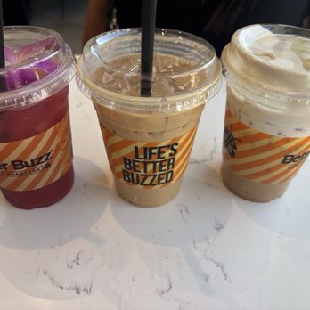 Better Buzz Coffee Riverside - Strawberry Rose Lemonade, Oat milk latte, Peanut Butter Best Drink Ever. - Coffee & Tea Near Me - Riverside, California Better Buzz Coffee Riverside - Strawberry Rose Lemonade, Oat milk latte, Peanut Butter Best Drink Ever. - Coffee & Tea Near Me - Riverside, California
