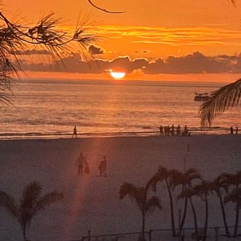 Crabby Bill's - Sunset from the upstairs bar - Seafood Near Me - St. Pete Beach, Florida
