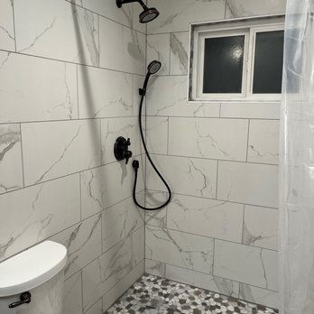 Green Room Construction - Shower! (Waiting in shower door) - General Contractors Near Me Green Room Construction - Shower! (Waiting in shower door) - General Contractors Near Me