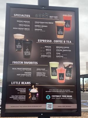 Menu photo 6 The Human Bean Albuquerque, NM